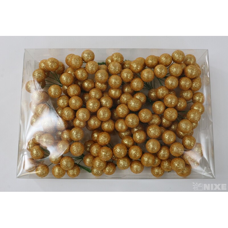 KOULE NA DRÁTKU 2x10cm 180ks*ZLATÁ