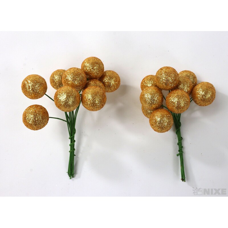 KOULE NA DRÁTKU 2x10cm 180ks*ZLATÁ