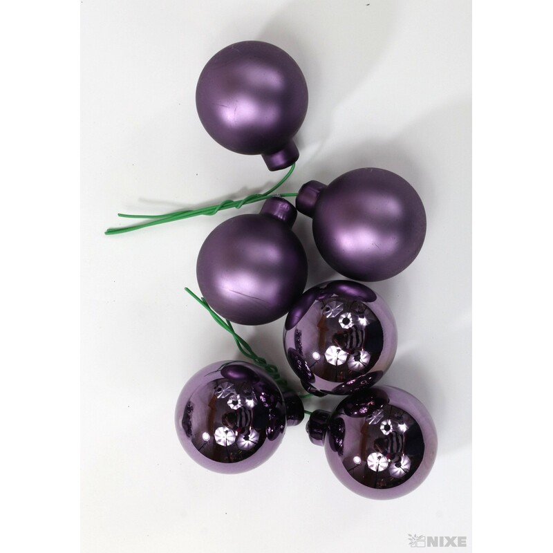 KOULE NA DR. 4x10cm 36ks MIX*FIALOVÁ