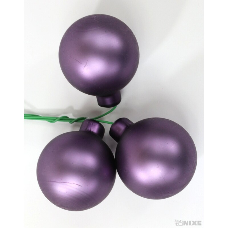 KOULE NA DR. 4x10cm 36ks MIX*FIALOVÁ