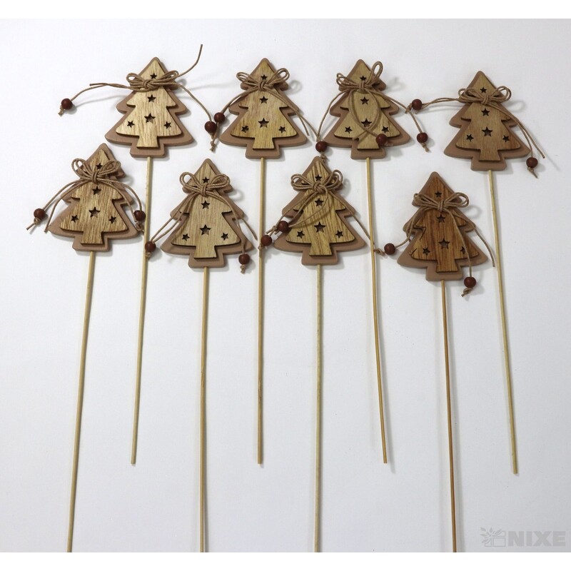 ZÁPICH STROMEČEK 7x27cm 8ks*HNĚDÁ