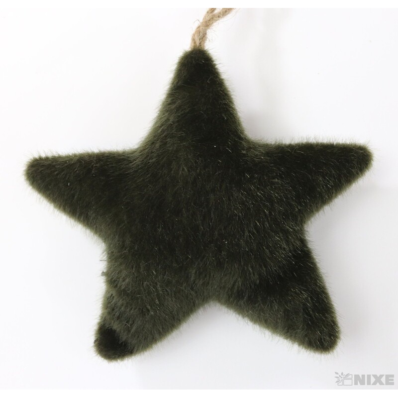 ZÁVĚS HVĚZDA 14cm*ZELENÁ