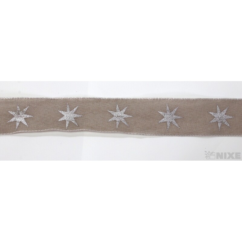 KARINE 9241 25mmx20m*HNĚDÁ SV.+STŘÍBRNÁ