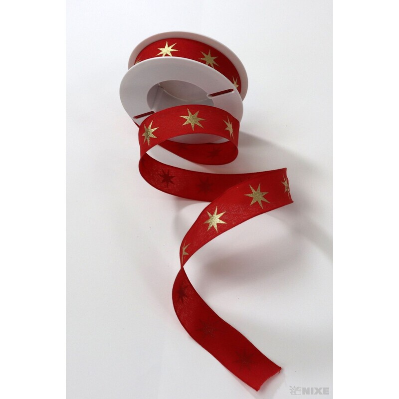 KARINE 9241 25mmx20m*ČERVENÁ+ZLATÁ