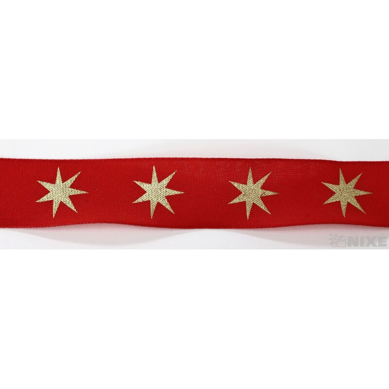 KARINE 9241 25mmx20m*ČERVENÁ+ZLATÁ