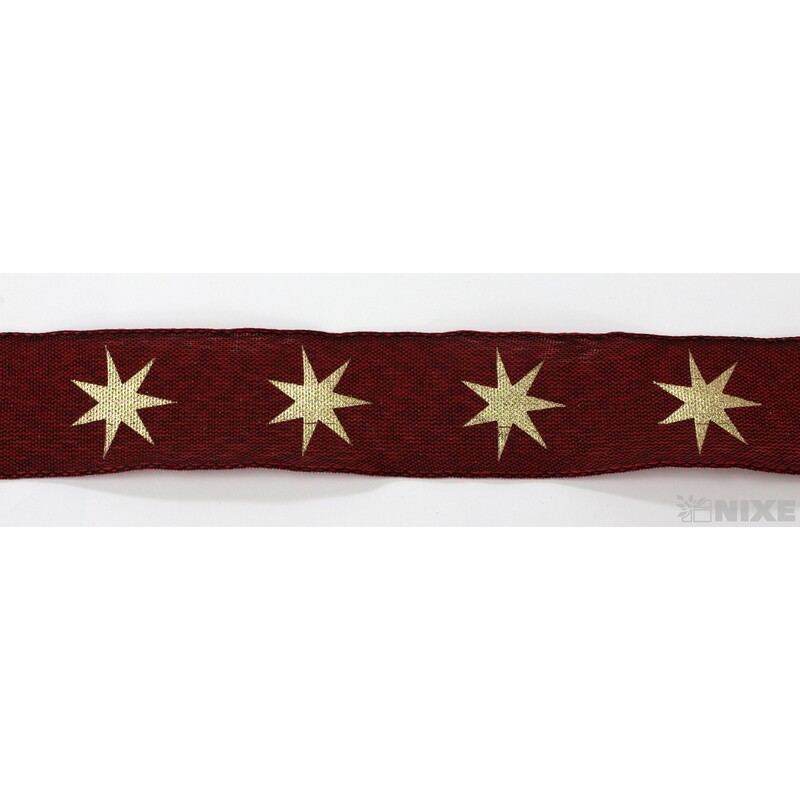 KARINE 9241 25mmx20m*BORDOVÁ+ZLATÁ