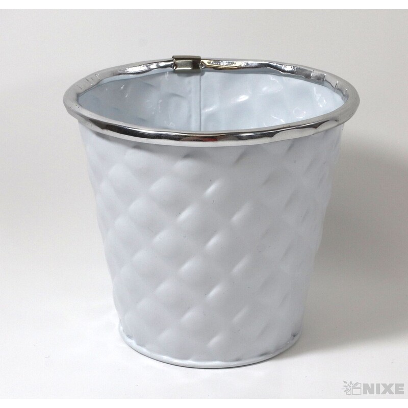 PLECHOVÝ OBAL 10x11cm*BÍLÁ