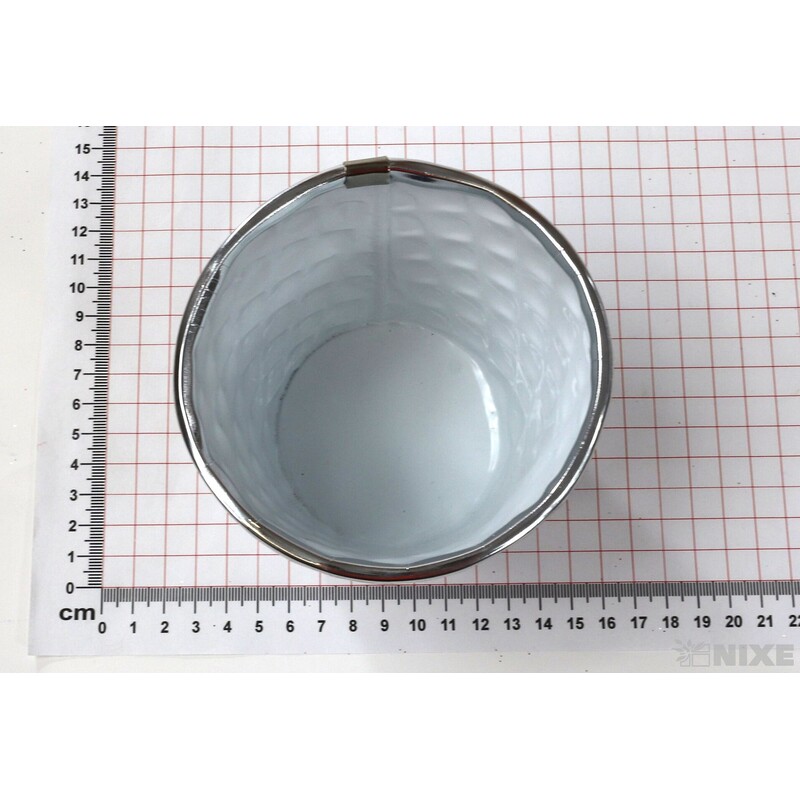 PLECHOVÝ OBAL 10x11cm*BÍLÁ