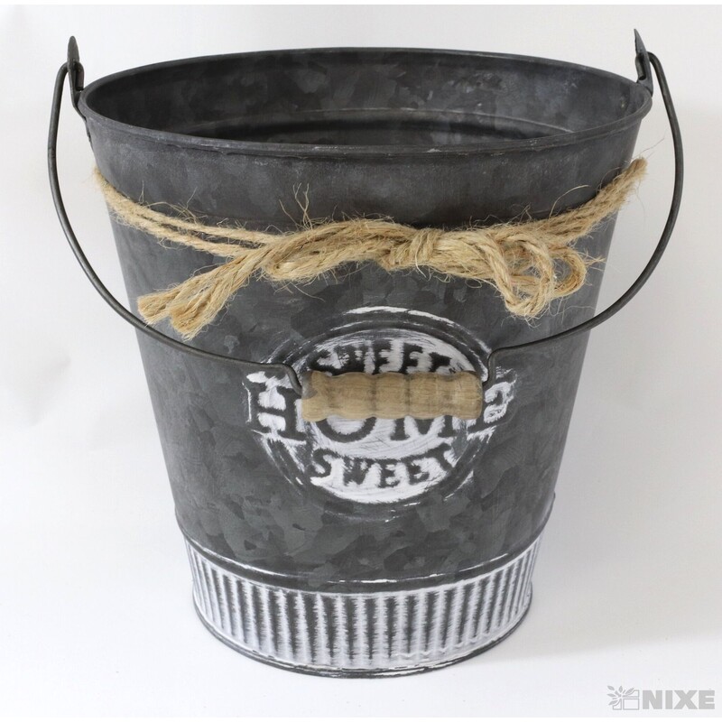 PLECHOVÝ KBELÍK 18x17cm*ČERNÁ