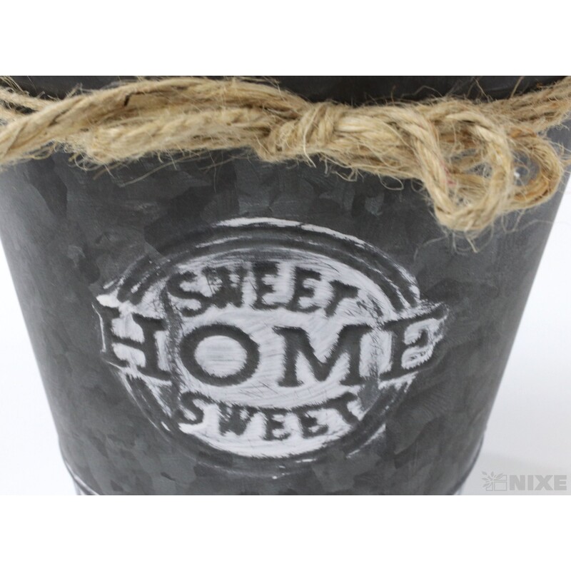 PLECHOVÝ KBELÍK 18x17cm*ČERNÁ