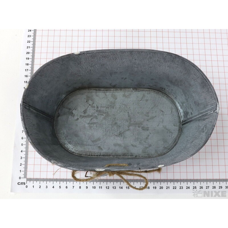 PLECHOVÁ MISKA OVÁL 24x15x10cm*