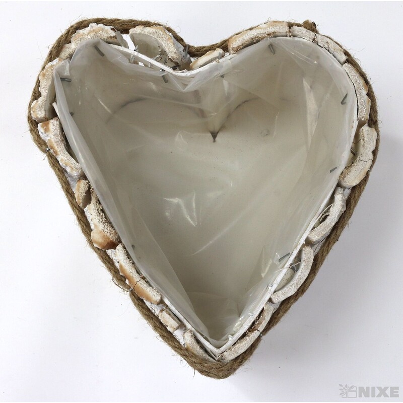 OBAL SRDCE 19x10cm*BÍLÁ