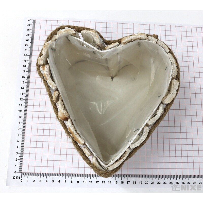 OBAL SRDCE 19x10cm*BÍLÁ