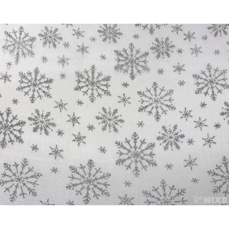 ROLE JUTA VLOČKA 36cmx3m*BÍLÁ+STŘÍBRNÁ