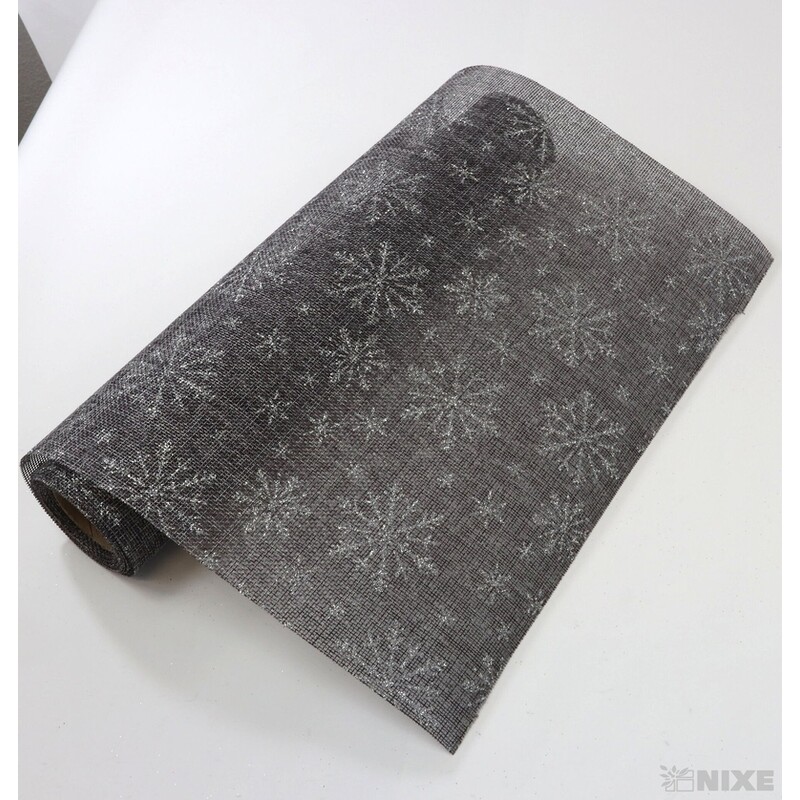 ROLE JUTA VLOČKA 36cmx3m*ŠEDÁ+STŘÍBRNÁ