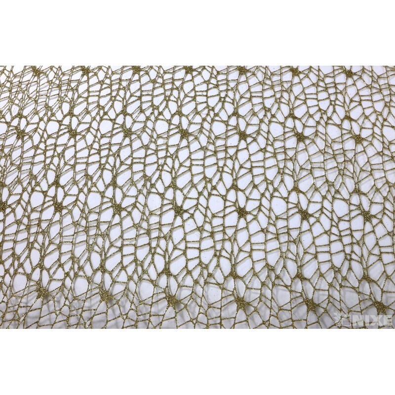 ROLE SPIDER CRUDE METAL 48cmx5yd*ZLATÁ