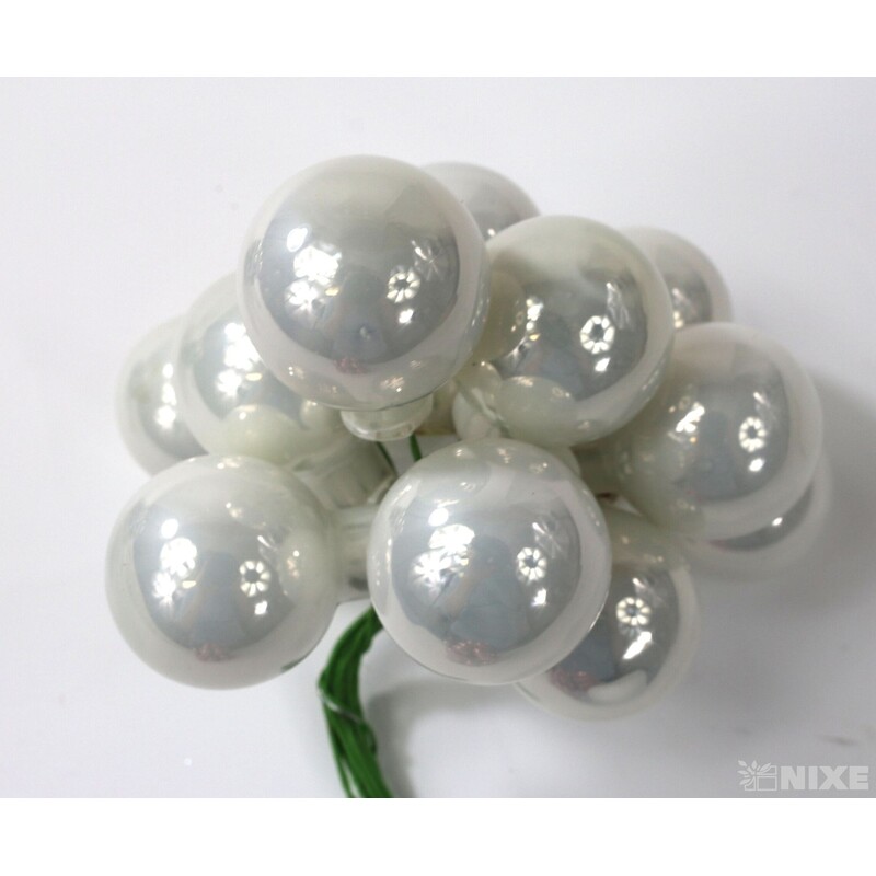 KOULE NA DR. 2x10,5cm 144ks*RŮŽOVÁ+ŠEDÁ+BÍLÁ