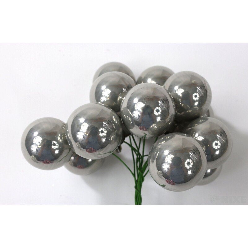 KOULE NA DR. 2x10,5cm 144ks*RŮŽOVÁ+ŠEDÁ+BÍLÁ