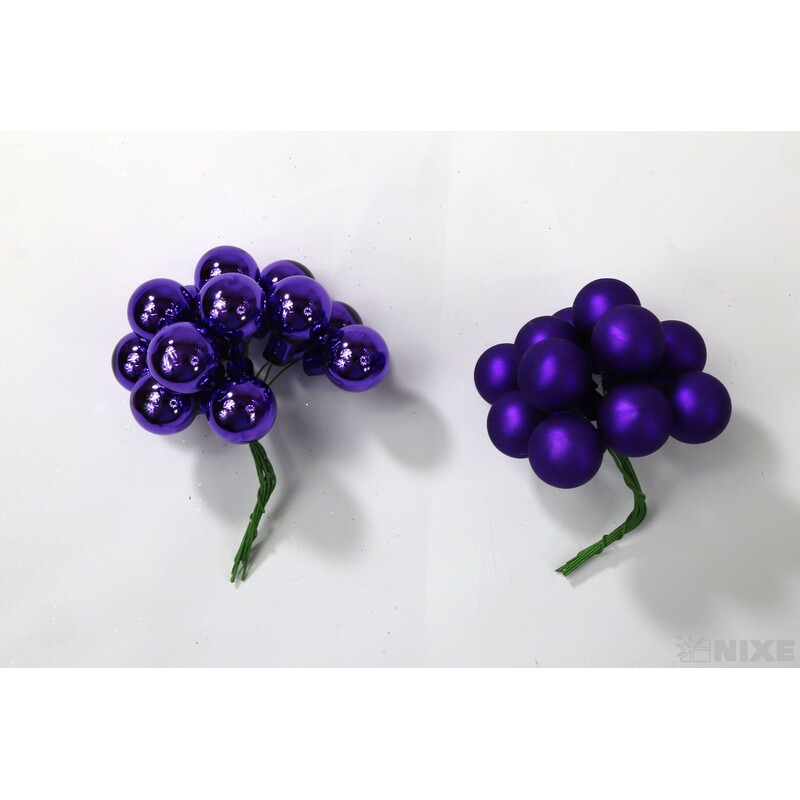 KOULE NA DR. 2x10,5cm 144ks MIX*FIALOVÁ