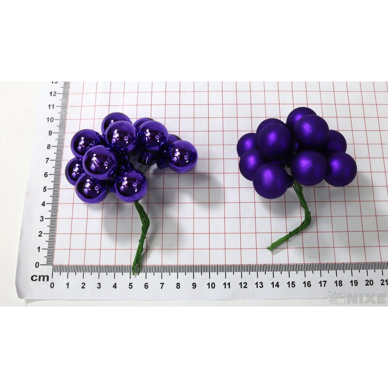 KOULE NA DR. 2x10,5cm 144ks MIX*FIALOVÁ