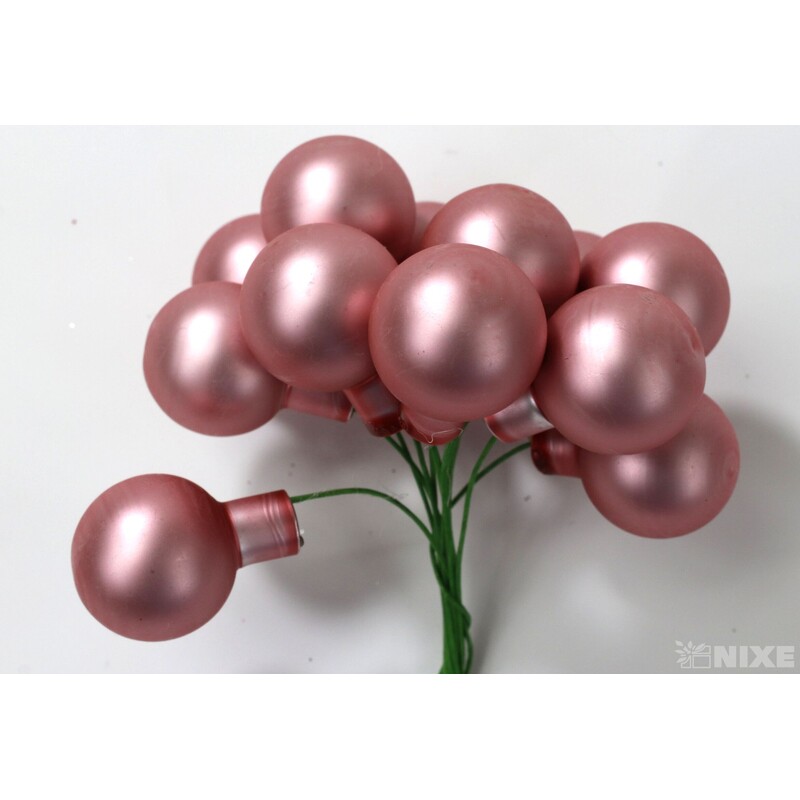 KOULE NA DR. 2x10,5cm 144ks MIX*RŮŽOVÁ