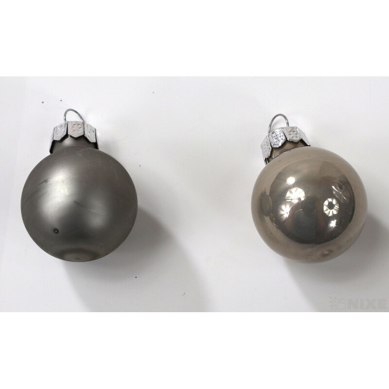 KOULE ZÁVĚS 2,5cm 48ks MIX*ŠEDÁ