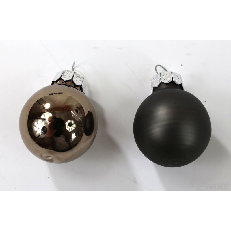 KOULE ZÁVĚS 2,5cm 48ks MIX*HNĚDÁ