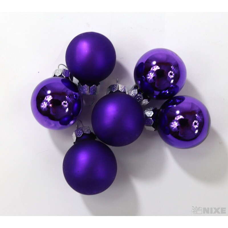 KOULE ZÁVĚS 2,5cm 48ks MIX*FIALOVÁ