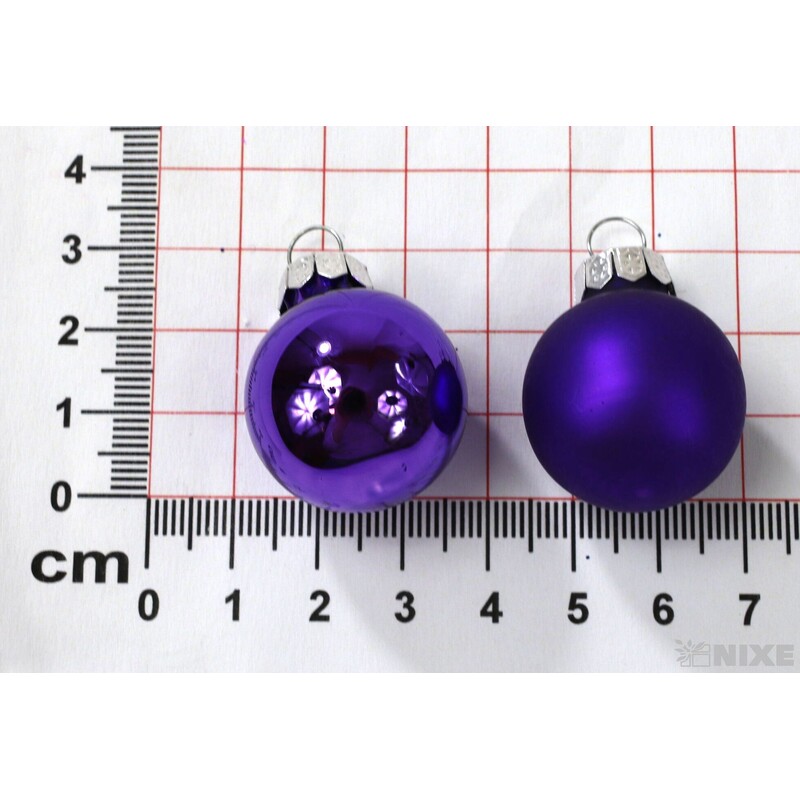 KOULE ZÁVĚS 2,5cm 48ks MIX*FIALOVÁ