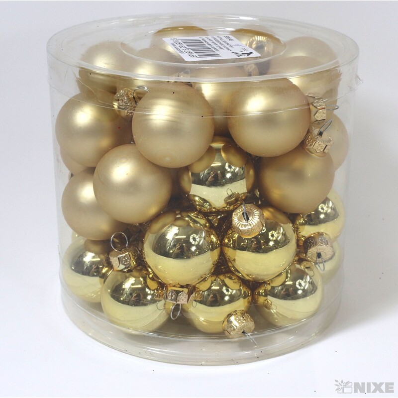 KOULE ZÁVĚS 3cm 45ks MIX*ZLATÁ