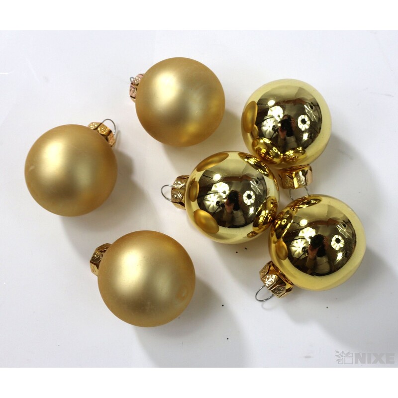 KOULE ZÁVĚS 3cm 45ks MIX*ZLATÁ