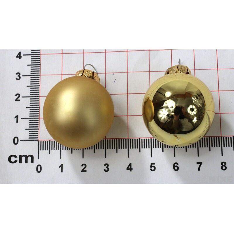 KOULE ZÁVĚS 3cm 45ks MIX*ZLATÁ