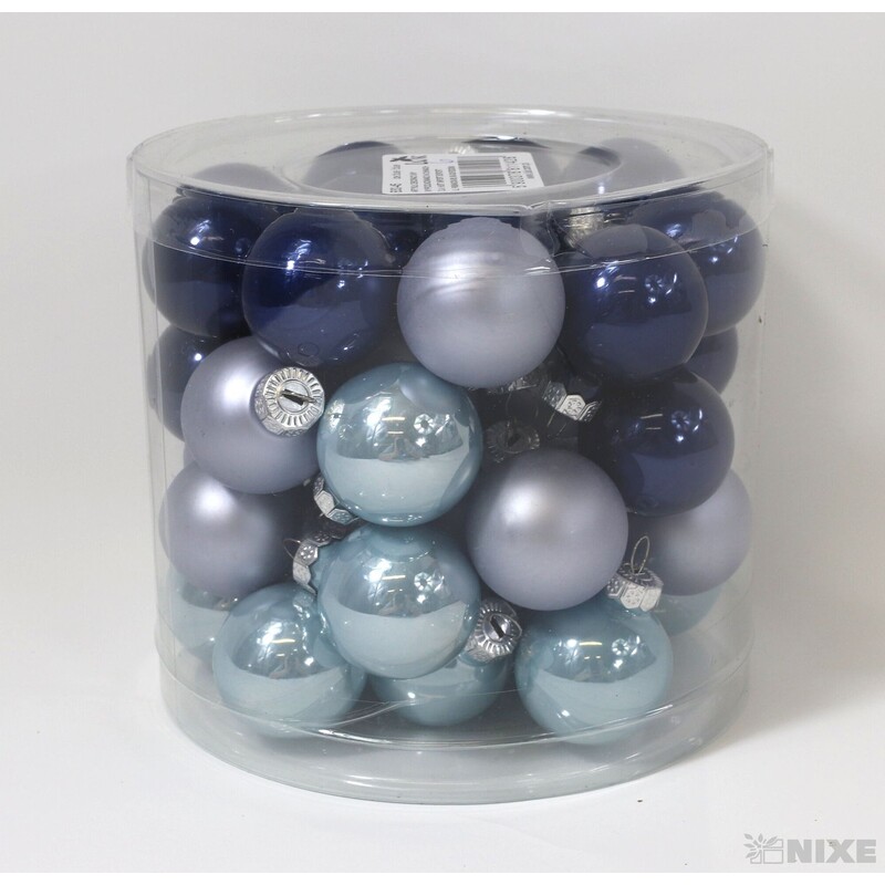 KOULE ZÁVĚS 3cm 45ks MIX*MODRÁ