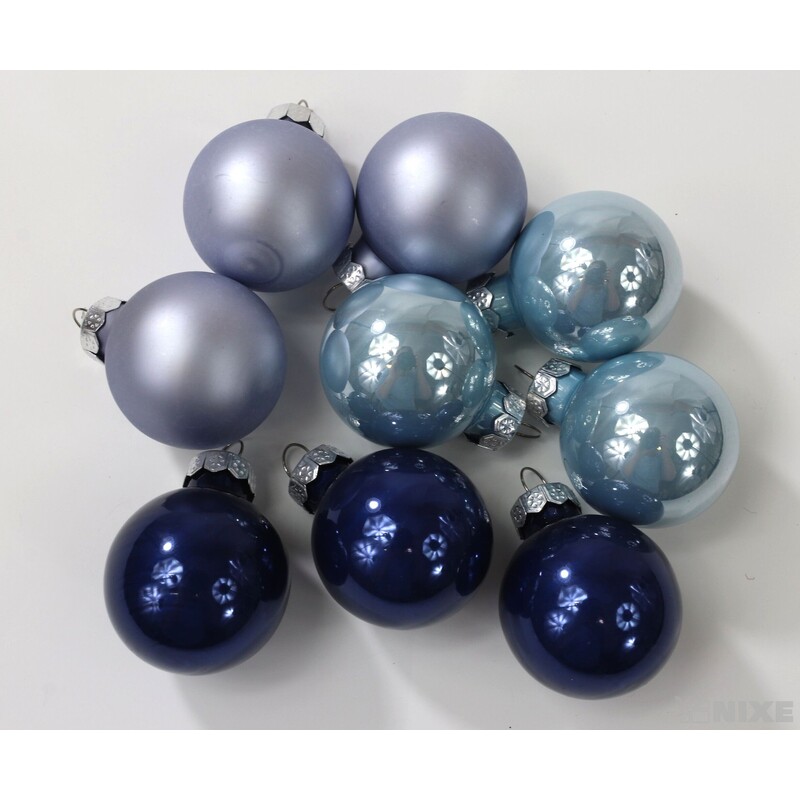 KOULE ZÁVĚS 3cm 45ks MIX*MODRÁ