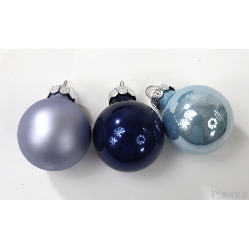 KOULE ZÁVĚS 3cm 45ks MIX*MODRÁ