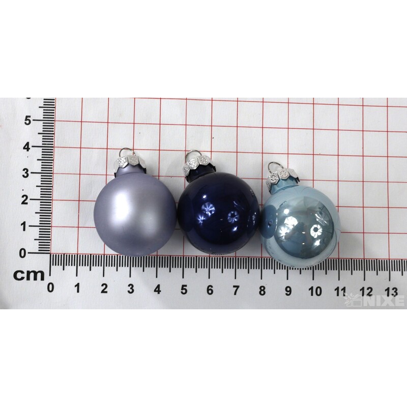 KOULE ZÁVĚS 3cm 45ks MIX*MODRÁ