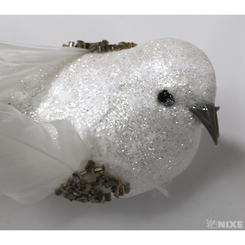 PTÁČEK  KLIPS 10cm 12ks*BÍLÁ