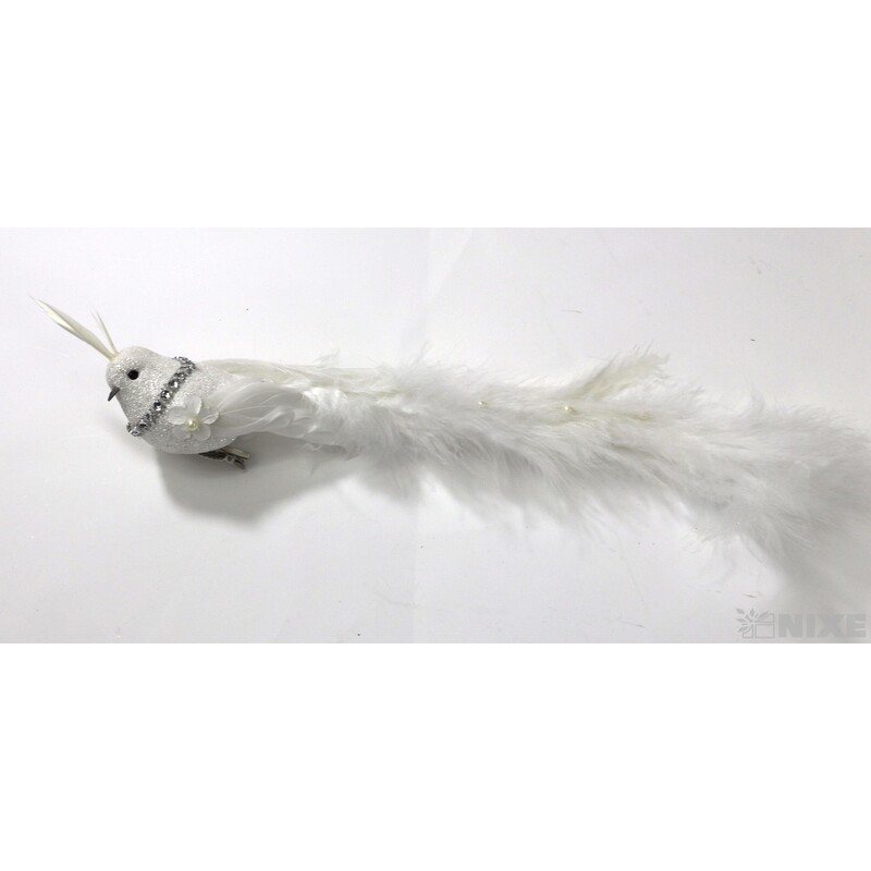 PTÁČEK  KLIPS 12cm 12ks*BÍLÁ