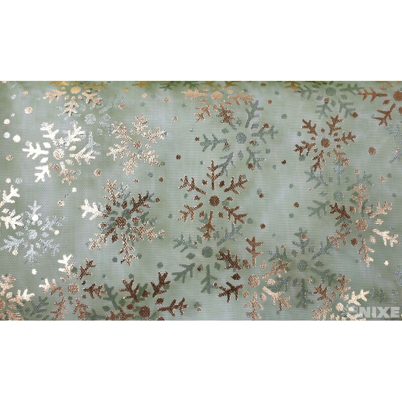 SÁČEK ORGANZA VLOČKA 14x34cm*ZELENÁ