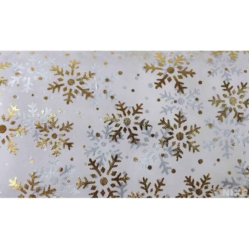 SÁČEK ORGANZA VLOČKA 14x34cm*STŘÍBRNÁ