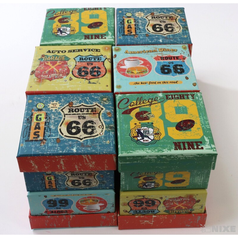 KRABICE 12ks 9x5x9cm*MIX BAREV