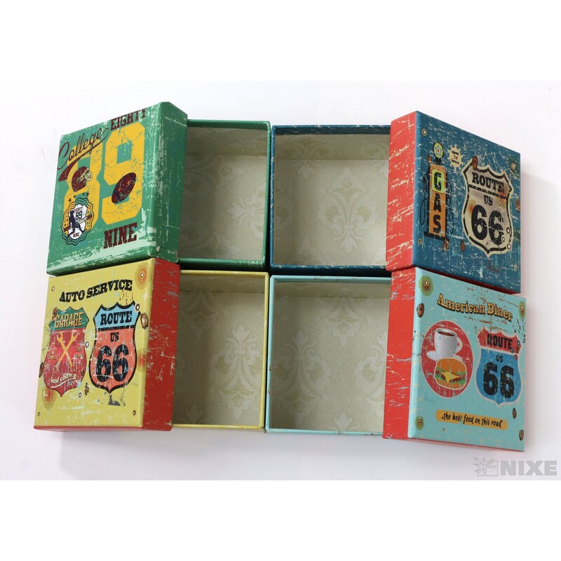 KRABICE 12ks 9x5x9cm*MIX BAREV