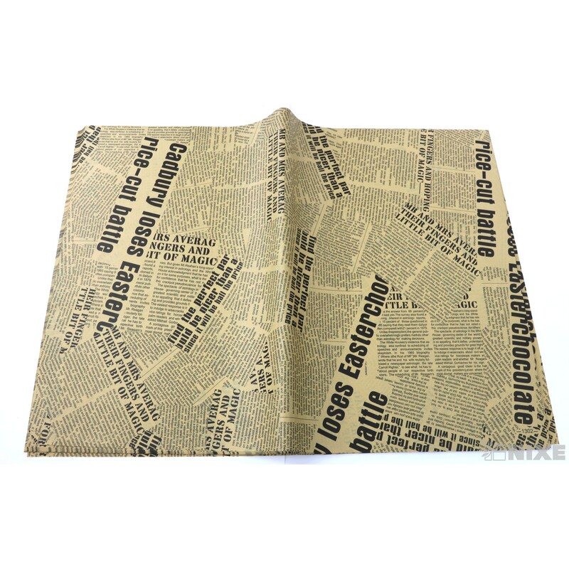 ARCH PAPÍR NOVINY 70x50cm 50ks*ČERNÁ