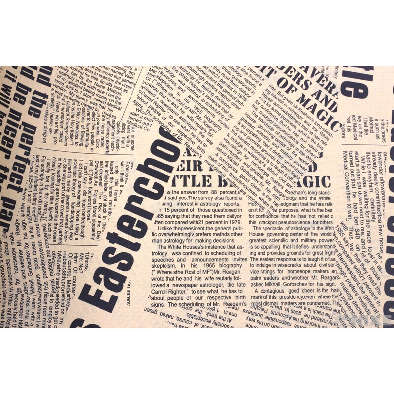 ARCH PAPÍR NOVINY 70x50cm 50ks*ČERNÁ