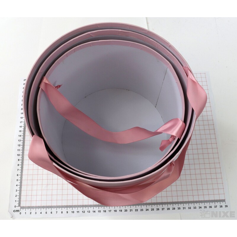 KVĚTINOVÝ BOX pr. 23x21cm 22x20 20x18*RŮŽOVÁ