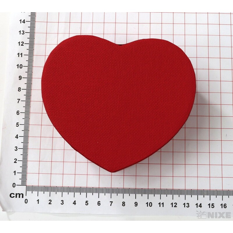 KRABICE SRDCE 12ks 10x5cm*MIX BAREV