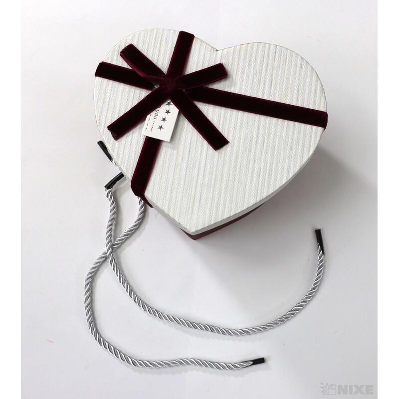 KRABICE SRDCE 4ks 13x11cm*MIX BAREV