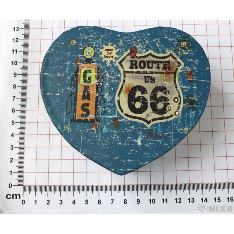 KRABICE SRDCE 12ks 10x5cm*MIX BAREV