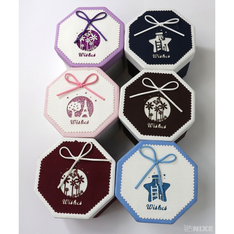 KRABICE 6ks 11x9cm*MIX BAREV