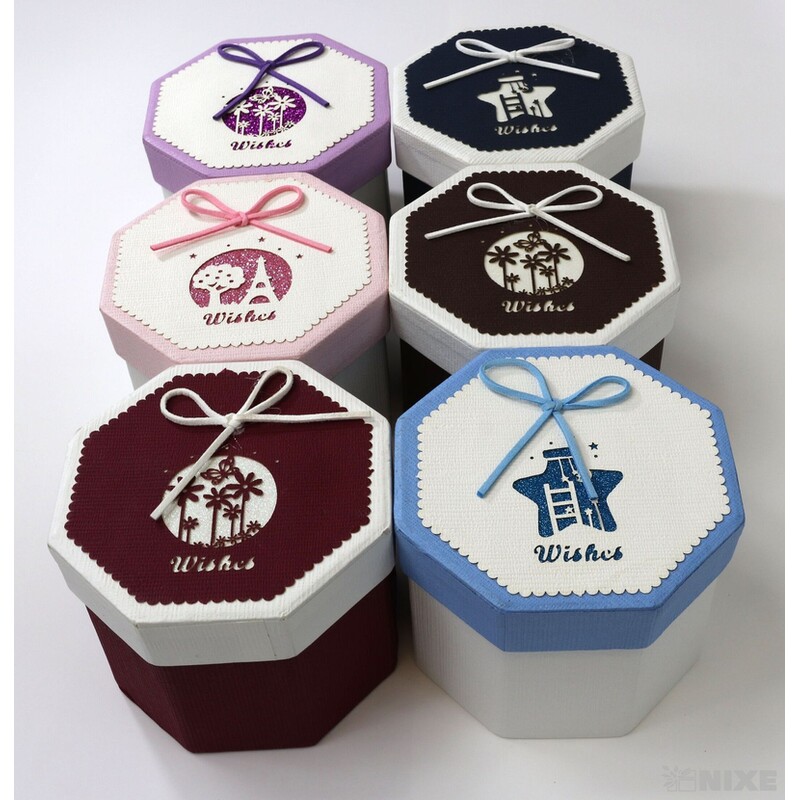 KRABICE 6ks 11x9cm*MIX BAREV